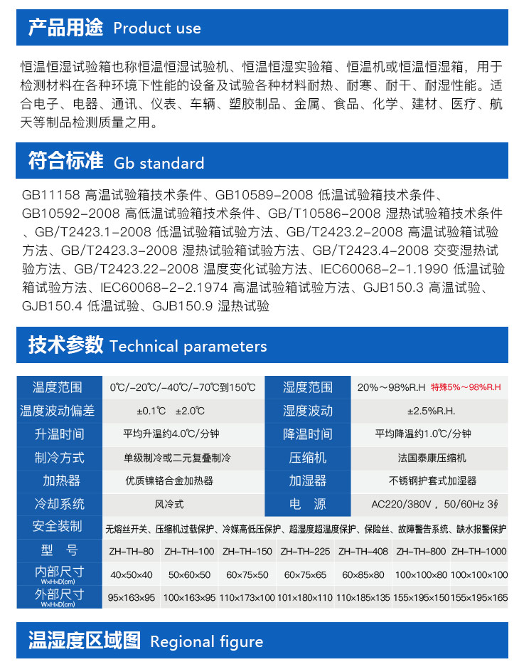 恒溫恒濕試驗箱(帶操作手型)用途介紹